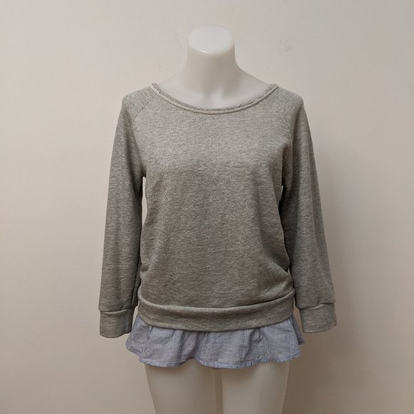 VELVET by Graham & Spencer Ruffle Hem Pullover, XS - Picture 1 of 5